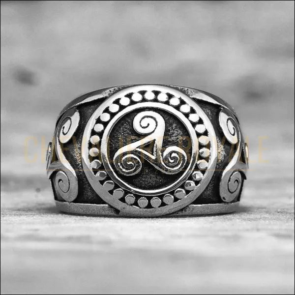  Chevalière Viking Totem Celtic - Style Viking Vintage Punk- Chevaliere Royale - 35