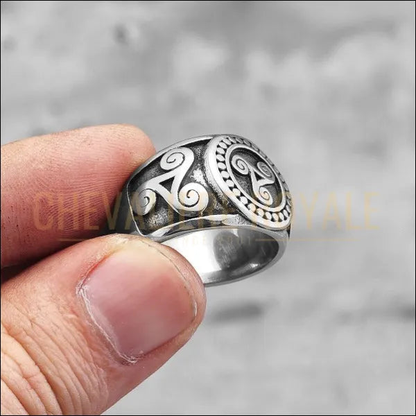  Chevaliere Viking Totem Celtic - Style Viking Vintage Punk- Chevaliere Royale - 354