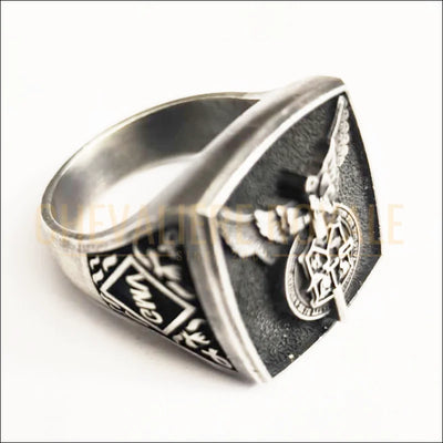 Grosse Chevalière pour Homme en Argent – Pièce Unique d’Occasion (20 g)-chevaleire-royale-