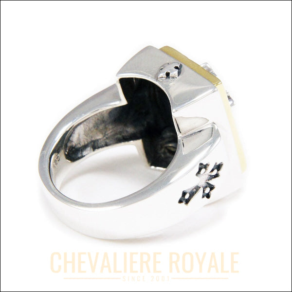 Style Robuste : La Bague Croix en Argent Massif-Chevaliere Royale -2