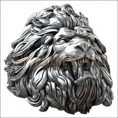 Portez la Noblesse du Lion : Chevalière en Argent Massif-chevaliere royale - 