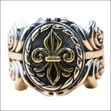 Symboles de Noblesse :  Bague Homme ornée de Fleurs de Lys