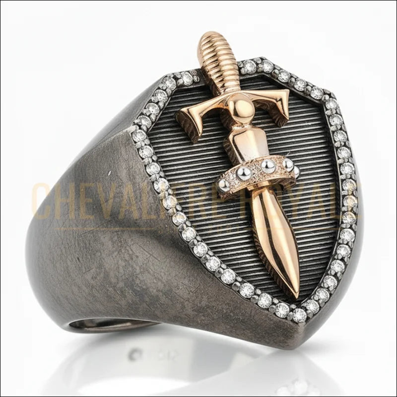 chevaliere-luxe-epee-en-or-bouclier-chevaliere-royale