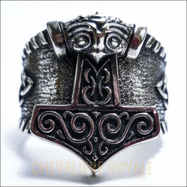 Chevaliere-argent-amulette-protection-marteau-Thor-925