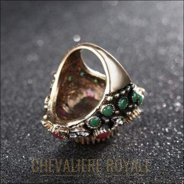 Chevaliere Royale femme - bague glamour aux inspirations de motifs ottomans or