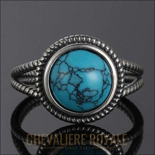 hevalier-femme-pierre-ovale-turquoise-pas-cher