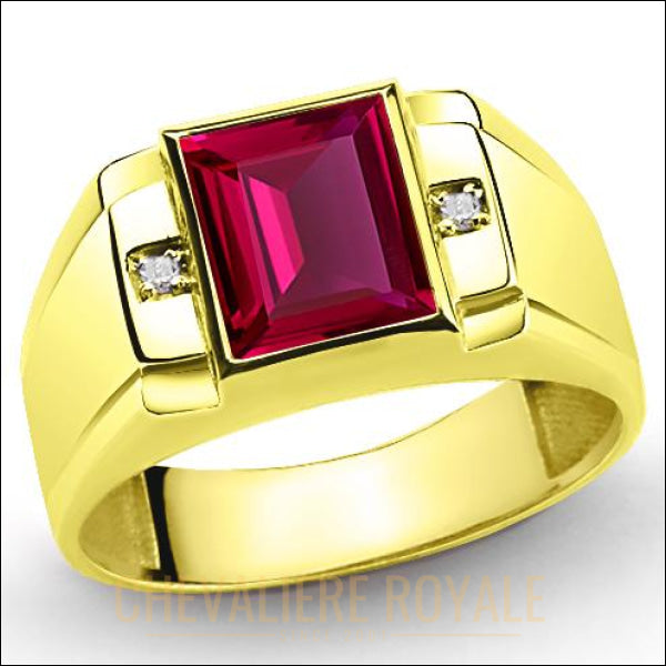 bague-chevaliere-homme-or-jaune-8-carats-rubis-rouge