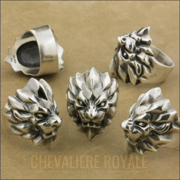 Chevaliere-tete-de-lion-argent-massif-homme-pas-chere-silver