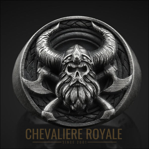 Chevalière Homme Viking | Bijou Norse Mythology - Chvealiere Royale -3