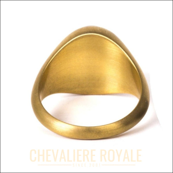 Chevalière en Agate Noire en Or Massif - Élégance Intemporelle et Raffinement-Chevaliere Royale - 251