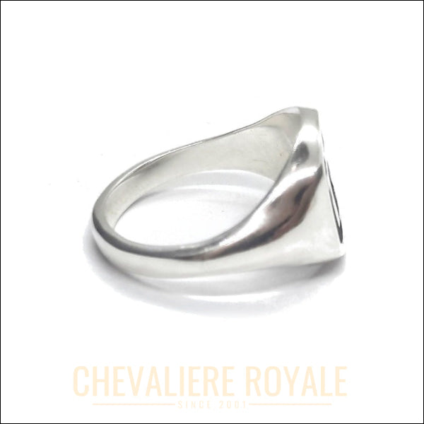 Bague Chevalière Unique :  Symbole Chrétien Spirituel-Chevaliere Royale -
