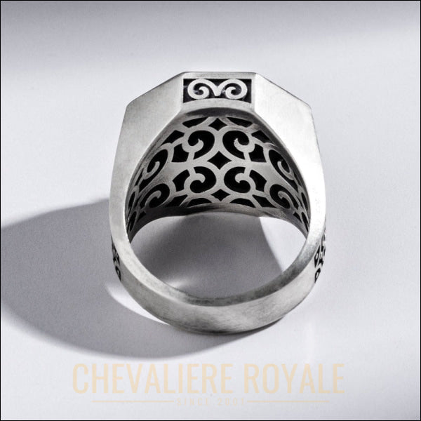Chevalière Tête de Lion : Un Héritage Étoilé Unique-Chevaliere ROyale -7772